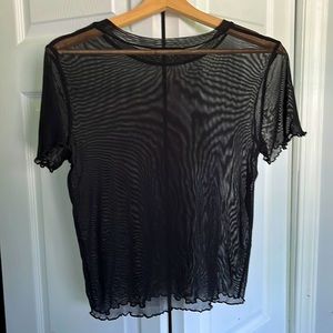 Sheer black top